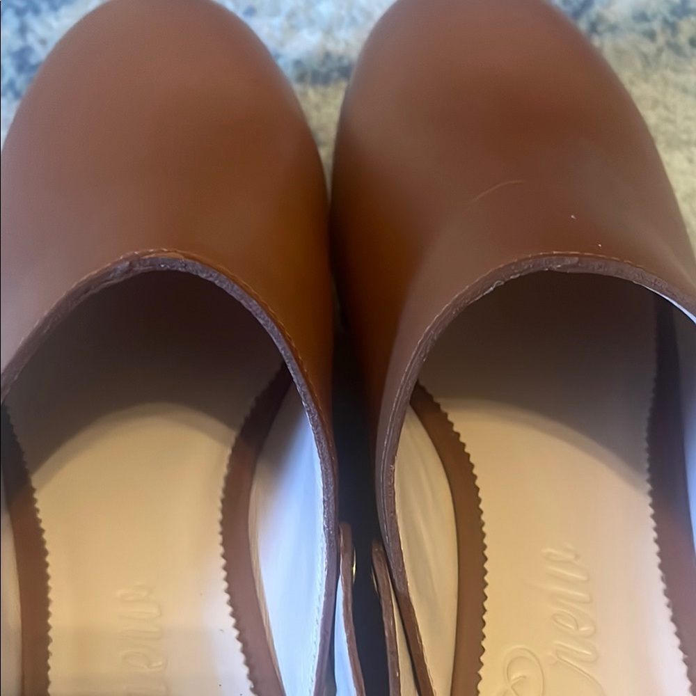 J. Crew convertible Brown Leather Clogs - Picture 7 of 7